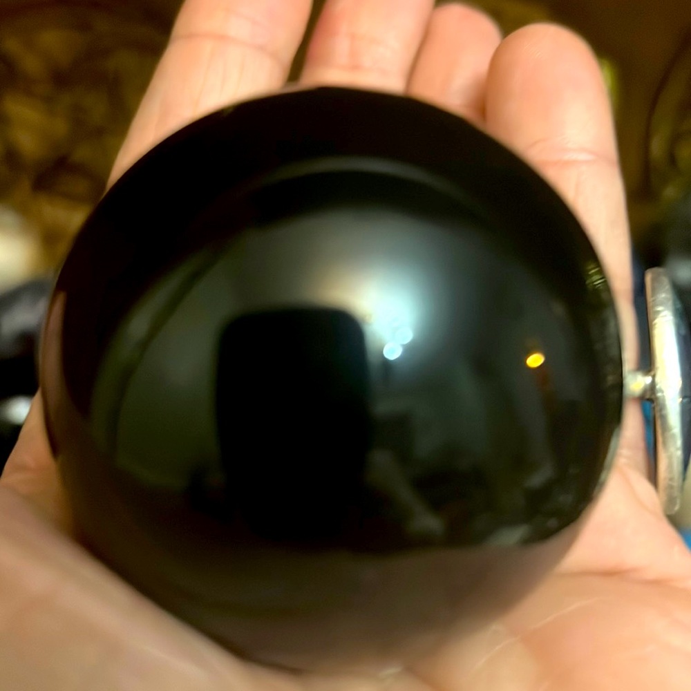 Black Obsidian sheen sphere 1.5-2”
